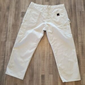 Craftsman White Carpenter Pants Tag 42x30 Actual Size 40x30 Painter Work Pants